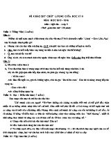 Đề khảo sát chất lượng giữa học kỳ II môn Ngữ văn Lớp 9 - Năm học 2015-2016 (Có đáp án)